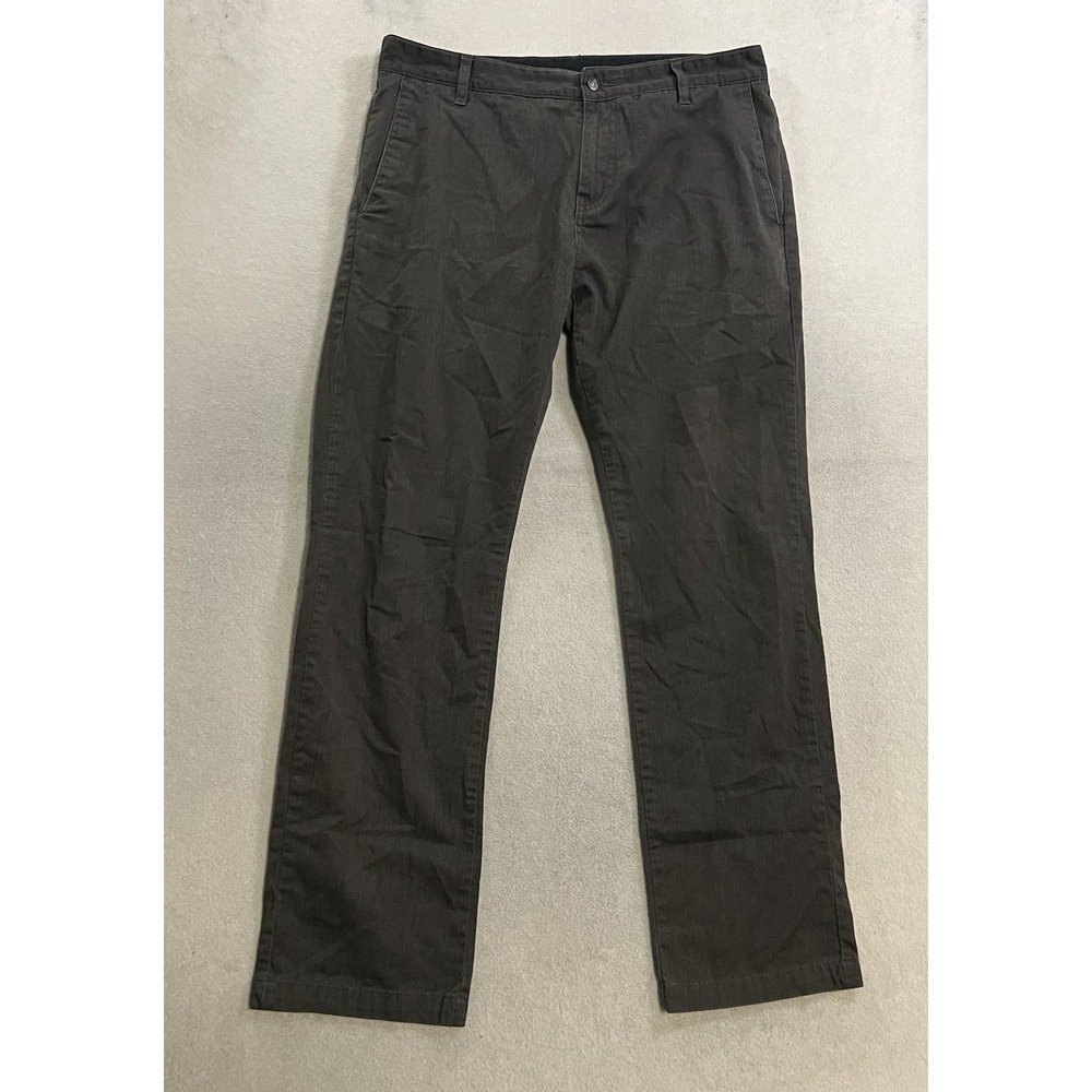 Volcom Chino Pants Men's Size 34 (Fits 35x31) Gray Skater Workwear